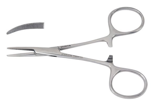 MILTEX VANTAGE® Curved Hartman Mosquito Forceps (3½'')