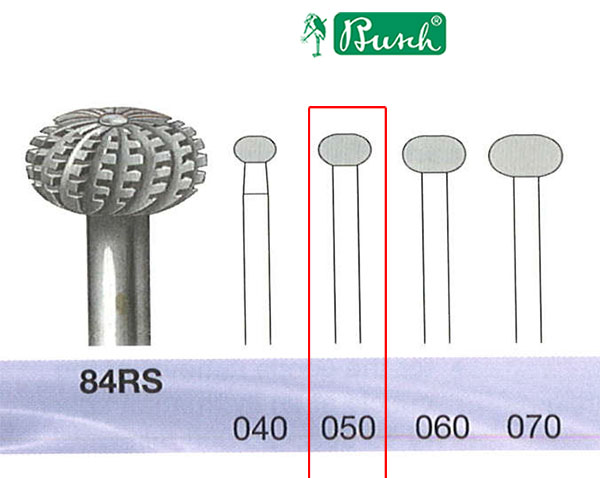 **BUSCH® Fraise en acier inoxydable (ovale)